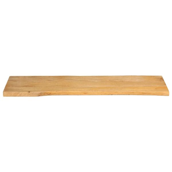 vidaXL Tablero de mesa borde natural madera maciza mango 110x40x2,5 cm