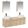 vidaXL Juego de Muebles de Ba&ntilde;o 5 uds. Roble Sonoma