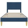 vidaXL Estructura de cama con cabecera Azul 80 x 200 cm tela