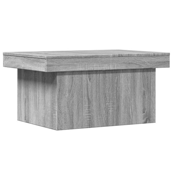 vidaXL Mesa de centro madera de ingenier&iacute;a gris Sonoma 80x55x40 cm