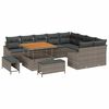 vidaXL Conjunto de sof&aacute;s de jard&iacute;n 12 uds. 7-N&uacute;mero de plazas Gris
