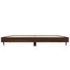 vidaXL Estructura de cama madera contrachapada marr&oacute;n roble 120x190 cm