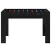 vidaXL Mesa de Futbol&iacute;n Roble Negro 125 x 60,5 x 80 cm
