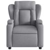 vidaXL Sillón reclinable de masaje eléctrico tela gris claro