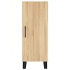 vidaXL Aparador de madera contrachapada roble Sonoma 34,5x34x180 cm
