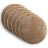 vidaXL Funda de almohada 6 uds. HEERLEN Marr&oacute;n &Oslash; 60 cm Tela Chenille