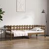 vidaXL Sofá cama madera maciza de pino marrón miel 90x200 cm