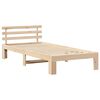 vidaXL Estructura de cama Natural 90 x 200 cm Madera de pino macizo