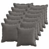 vidaXL Funda de almohada 12 uds. HOUTEN Gris oscuro 45 x 45 cm pana