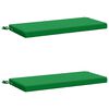 vidaXL Cojines para bancos SOEST 2 uds. 100% Poli&eacute;ster Verde