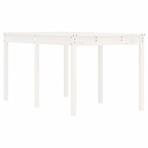 vidaXL Mesa de jard&iacute;n madera maciza pino blanco 159,5x82,5x76 cm
