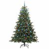 vidaXL &Aacute;rbol de Navidad artificial Verde 210 cm PVC, Metal y Pl&aacute;stico