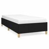 vidaXL Estructura de cama sin colch&oacute;n tela negro 90x190 cm