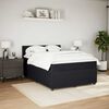 vidaXL Cama box spring con colch&oacute;n terciopelo negro 140x200 cm