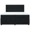 vidaXL Cama box spring con colch&oacute;n terciopelo negro 200x200 cm