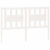 vidaXL Cabecero de cama madera maciza de pino blanco 145,5x4x100 cm