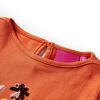 Camiseta infantil de manga larga naranja tostado 92
