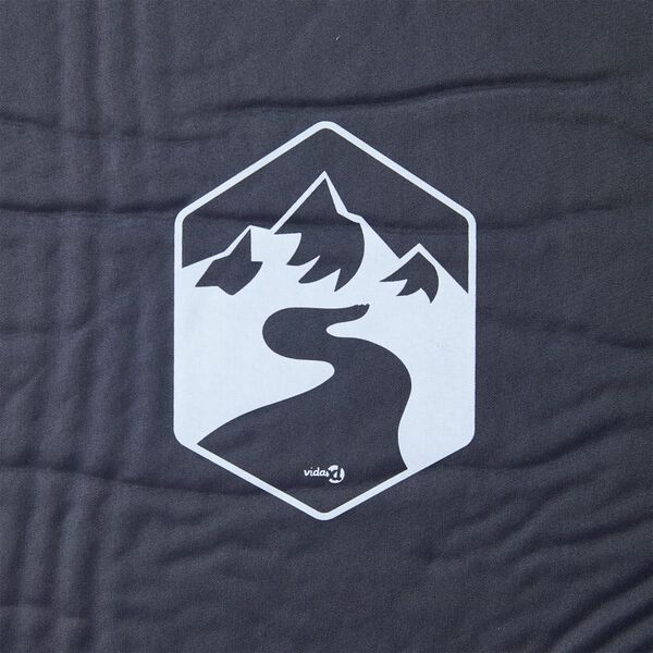 vidaXL Colchón de camping autoinflable con con almohada 1 persona gris