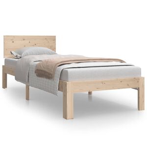 vidaXL Estructura de cama individual sin colchón 75x190 cm