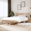 vidaXL Estructura de cama madera maciza de pino 140x190 cm
