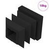 vidaXL Tapas de Finalizaci&oacute;n 10909 uds. Negro 15 x 15 x 15 mm PP