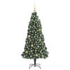 vidaXL Árbol de Navidad Artificial Pre-iluminado con Juego de Bolas