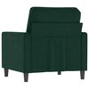 vidaXL Sill&oacute;n de terciopelo verde oscuro 60 cm