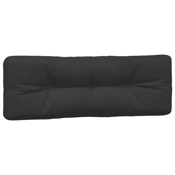 vidaXL Cojines para pal&eacute;s 7 piezas tela negro