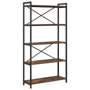 vidaXL Estante de libros 80 x 30 x 155 cm Madera de ingenier&iacute;a