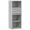 vidaXL Aparador alto madera de ingenier&iacute;a gris Sonoma 45x42,5x124 cm