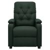 vidaXL Sill&oacute;n de masaje el&eacute;ctrico tela verde oscuro