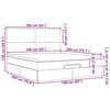 vidaXL Estructura de cama otomana colch&oacute;n tela gris pardo 160x200cm