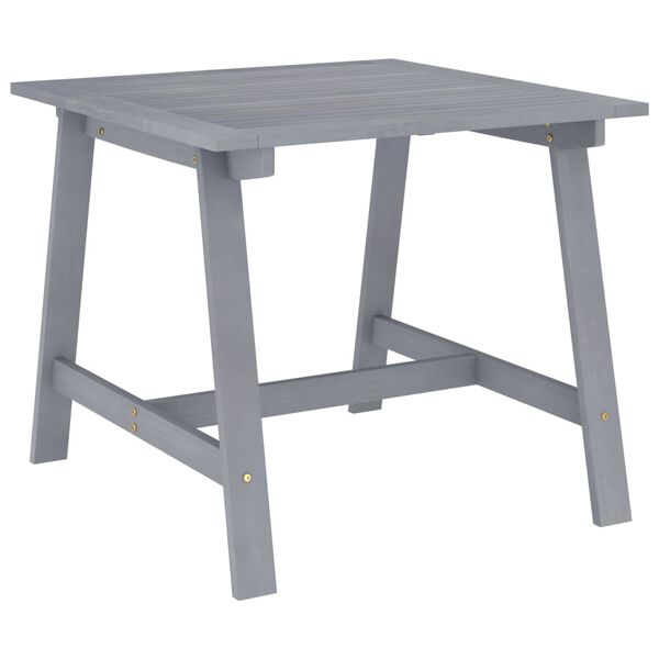 vidaXL Juego de comedor de jard&iacute;n 5 pzas madera maciza de acacia gris