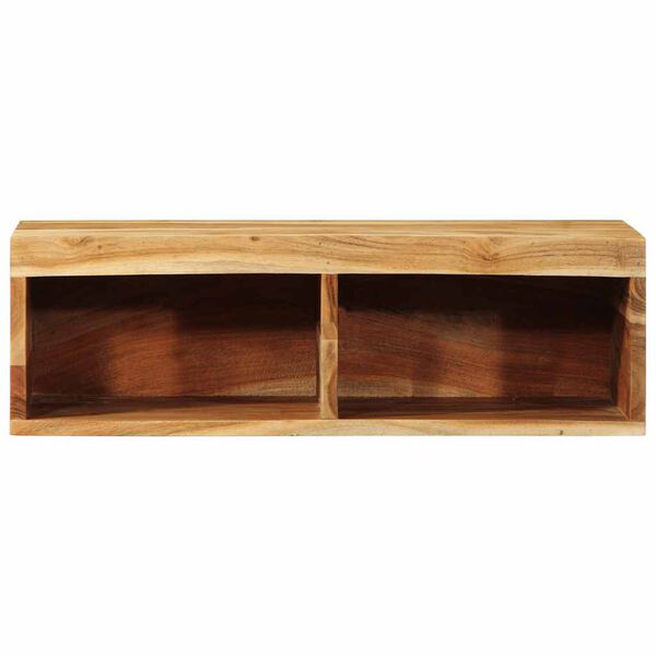 vidaXL Mueble de TV de pared madera maciza de acacia 60x30x19 cm