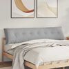 vidaXL Coj&iacute;n de Espalda Gris Nube 200 x 19 x 50 cm tela