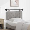 vidaXL Cabecera Colgante Gris Claro 100 x 55 x 5 cm Terciopelo