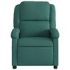 vidaXL Sillón reclinable de masaje eléctrico tela verde oscuro