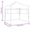 vidaXL Carpa de Fiesta Antracita 200 x 200 x 315 cm Tela Oxford