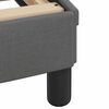 vidaXL Estructura de cama Dover tela gris oscuro 140x190 cm