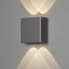 KONSTSMIDE L&aacute;mpara LED de pared Chieri gris antracita 1x4W