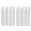 vidaXL Cortinas Opacas con Anillas 2 uds. Blanco Puro 140 x 140 cm