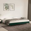 vidaXL Estructura cama sin colch&oacute;n terciopelo verde oscuro 200x200 cm