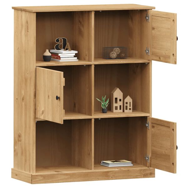 vidaXL Librería VIGO madera maciza de pino 90x35x114,5 cm