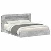 vidaXL Estructura de cama con almacenamiento con caj&oacute;n Gris Hormig&oacute;n