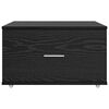 vidaXL Gabinete con cajones con rueda Negro 55 x 45 x 33.5 cm
