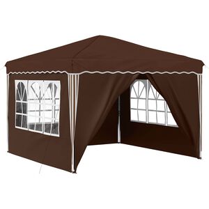 vidaXL Carpa Plegable para Fiestas 288 x 288 x 245 cm Marr&oacute;n
