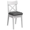 vidaXL Cojines para asiento 4 pcs Gris oscuro 40 x 40 x 12 cm tela