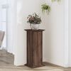 vidaXL Soportes de plantas madera ingenier&iacute;a marr&oacute;n roble 33x33x80 cm