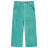 Pantal&oacute;n infantil de pana verde menta 104