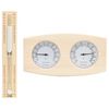 vidaXL Higroterm&oacute;grafo y reloj de arena para sauna 2 en 1 madera pino